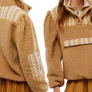 Driftwood x Free People Sherpa Medallion Jacket